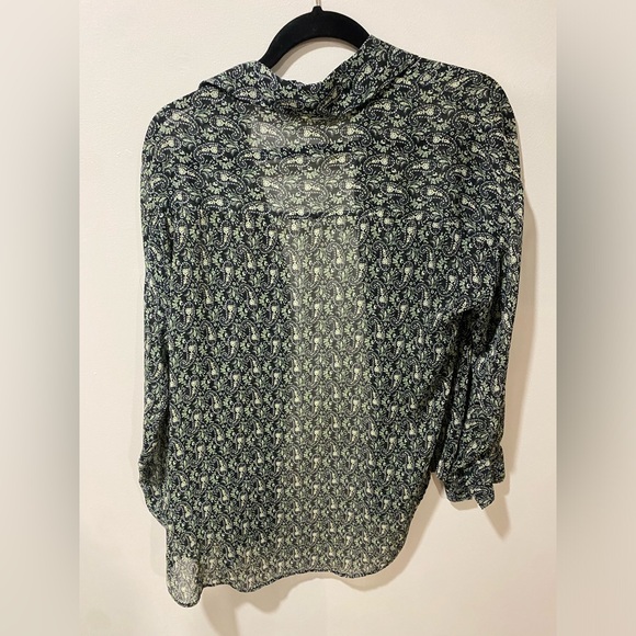 Sheer button-down top - Picture 2 of 2